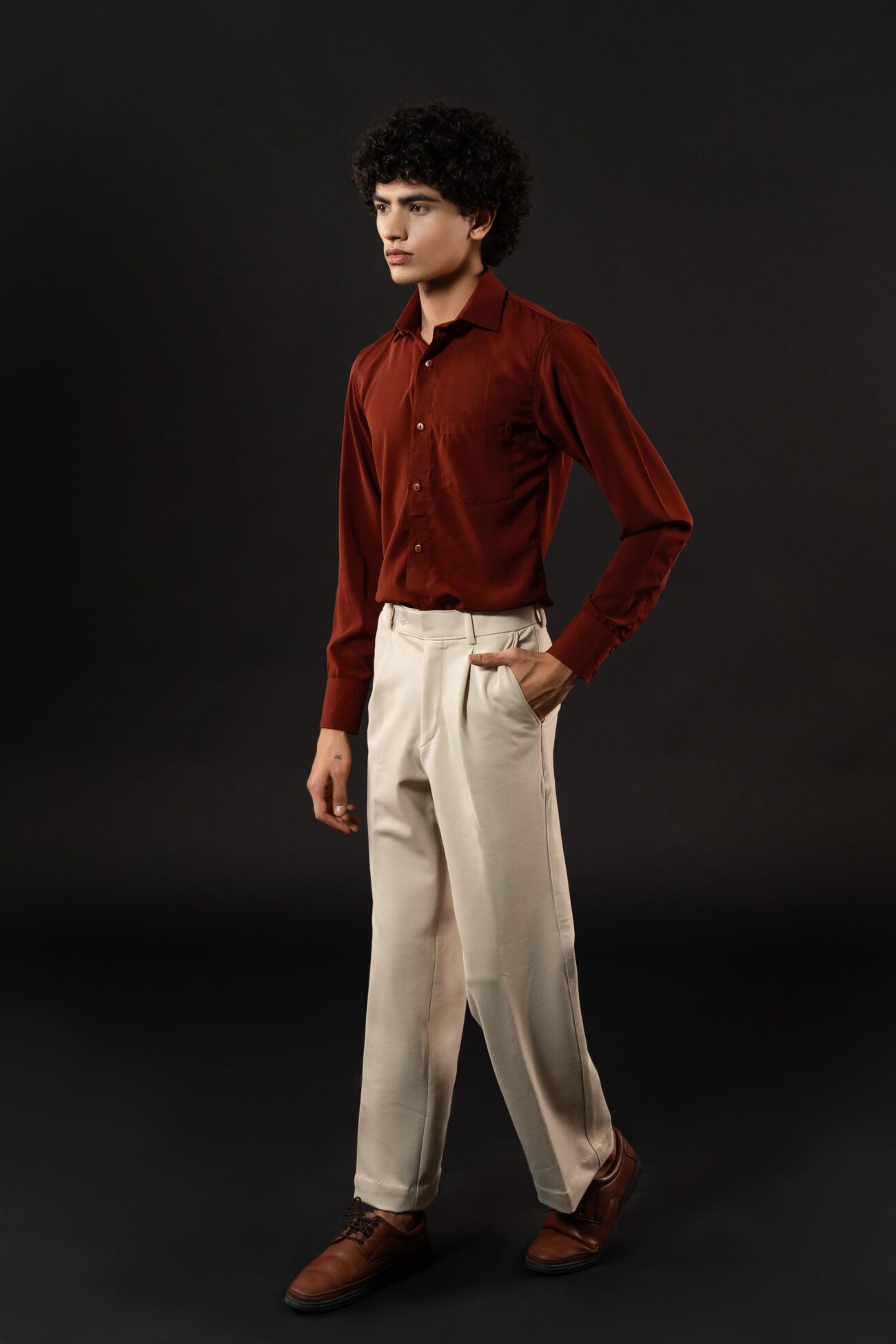 CLASSIC RUST FORMAL SHIRT - Image 3