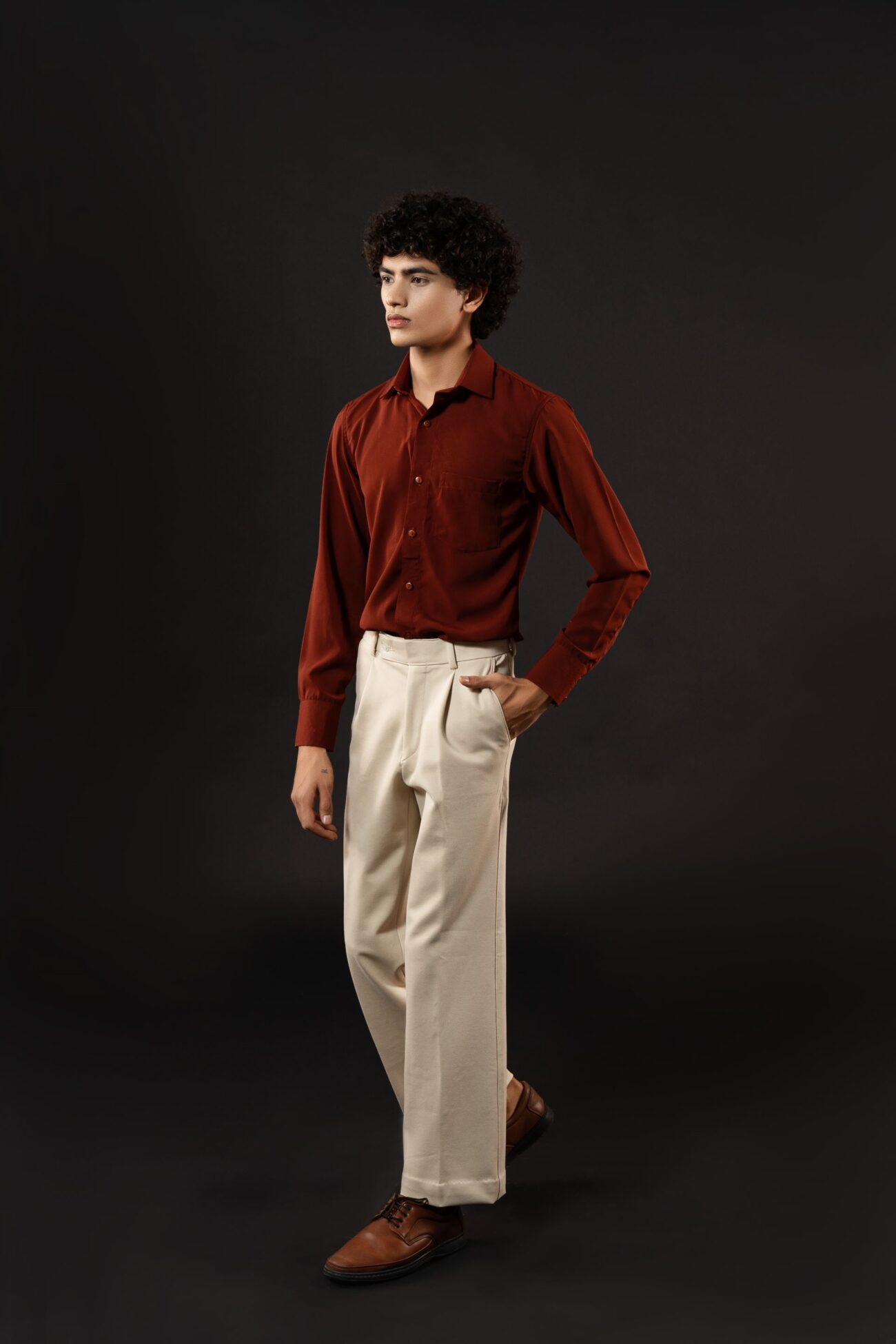 CLASSIC RUST FORMAL SHIRT - Image 4