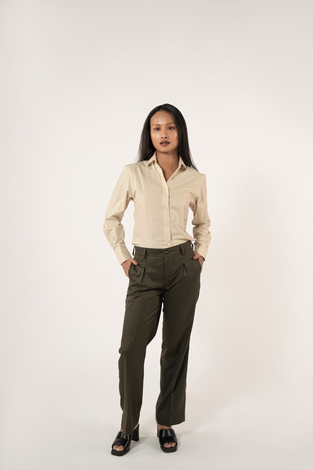 BEIGE FORMAL SHIRT - Image 3