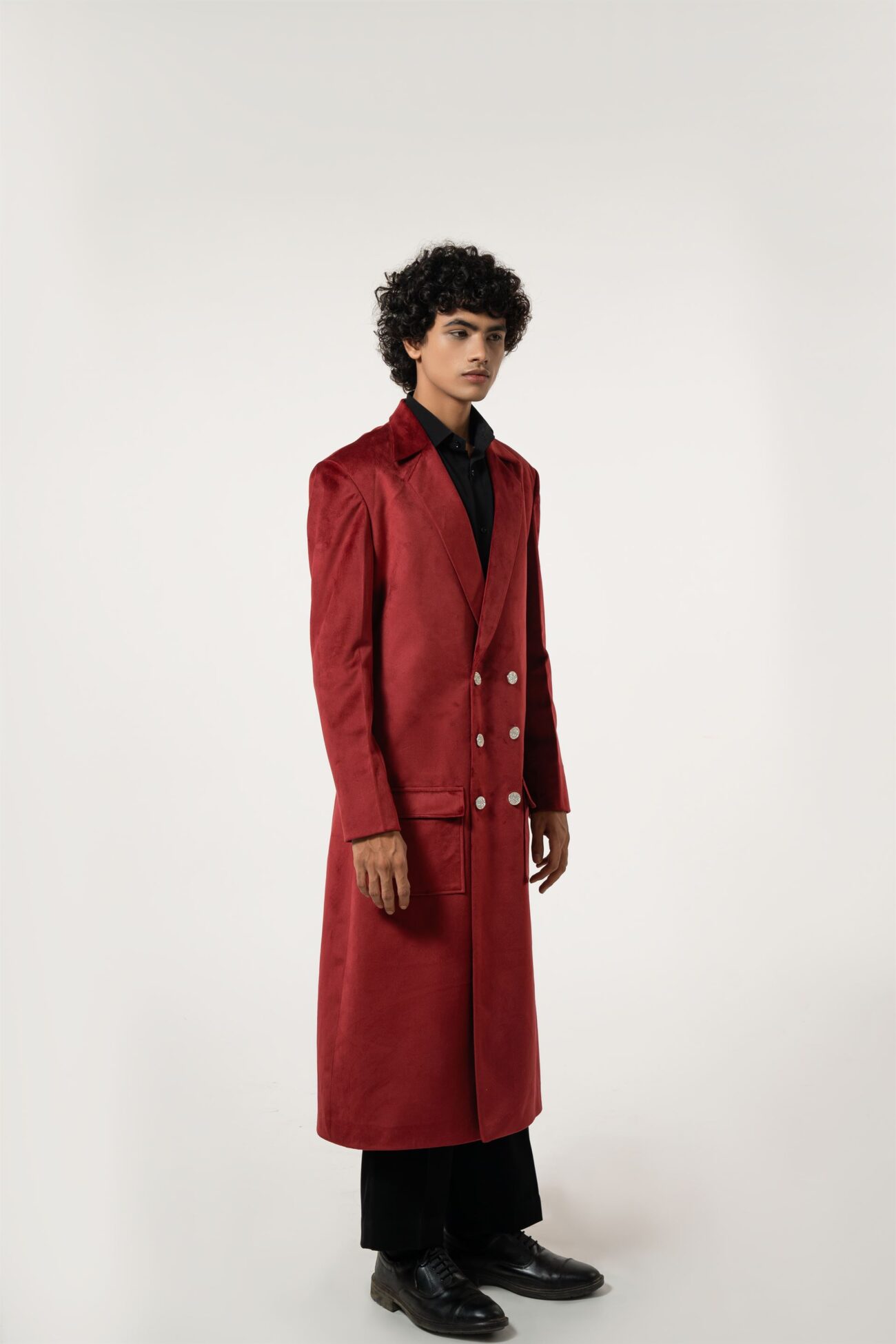 MAROON OVER COAT - Image 2