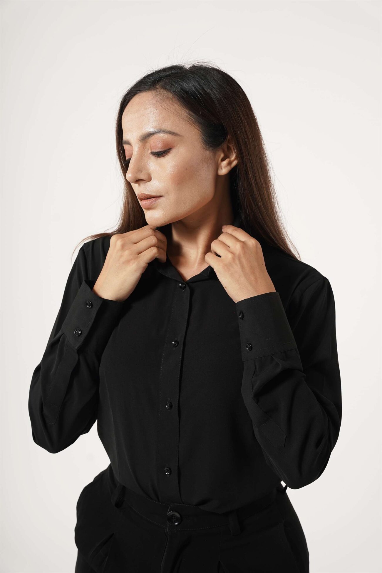 CLASSIC BLACK FORMAL SHIRT - Image 2